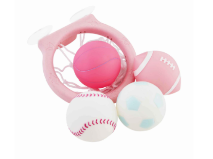 Pink Sports Bath Squirt Toy Set