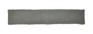Gray Waffle Weave Table Runner