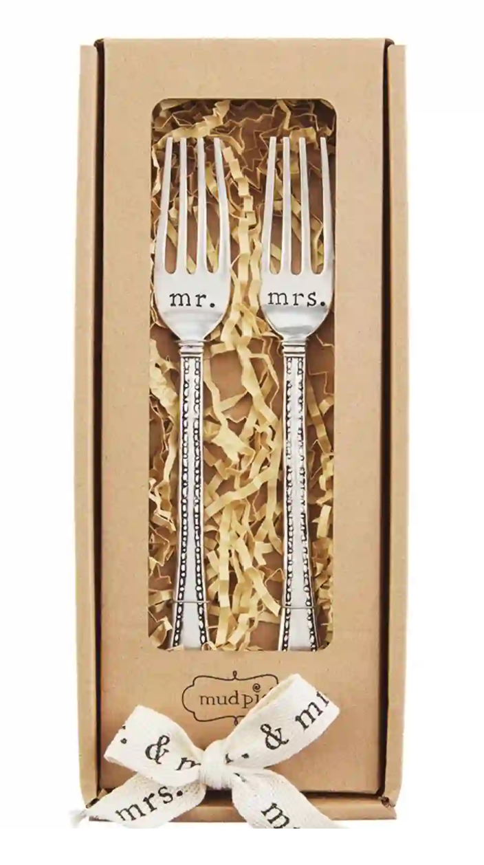 Mr. and Mrs. Wedding Fork Set