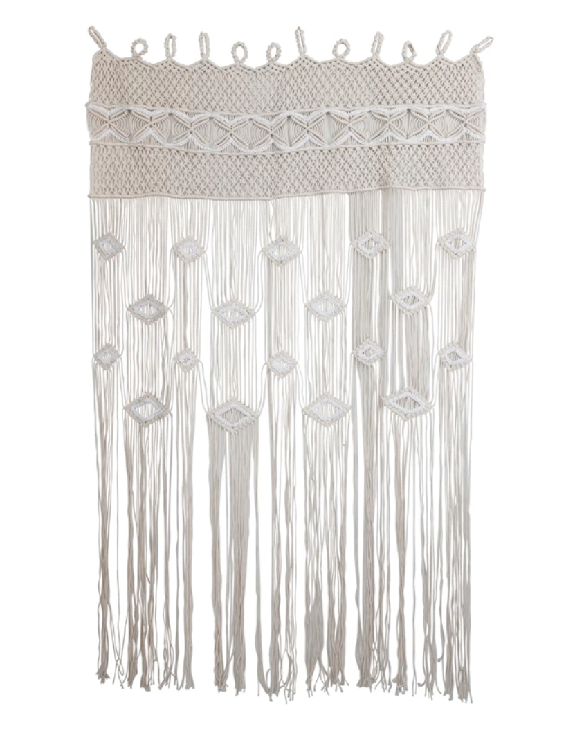 Hand-Woven Macrame Curtain