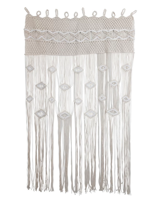 Hand-Woven Macrame Curtain
