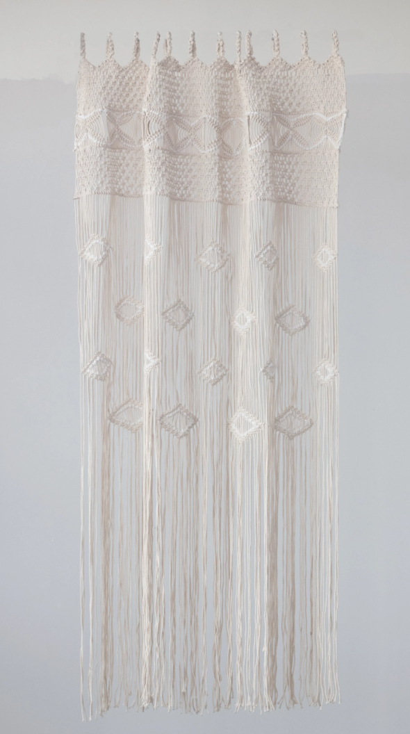 Hand-Woven Macrame Curtain
