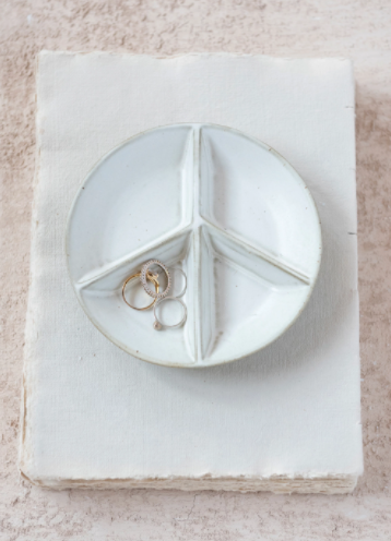 Peace Sign Divided Dish
