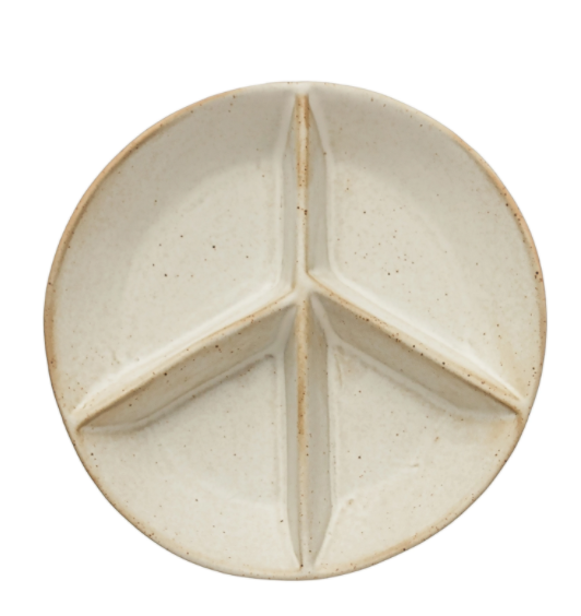 Peace Sign Divided Dish