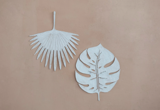 Handmade Paper Mache Leaves