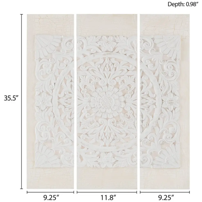 Mandala Carved Wall Panels