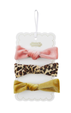 Rolled Velvet Bow Headband Sets