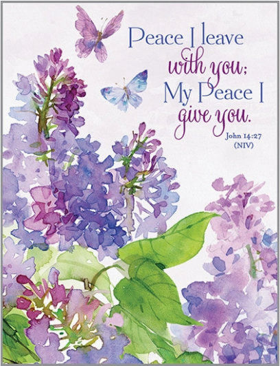 Lilacs & Butterflies Sympathy Card