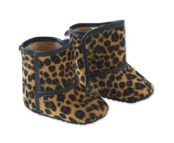 Leopard Baby Boots
