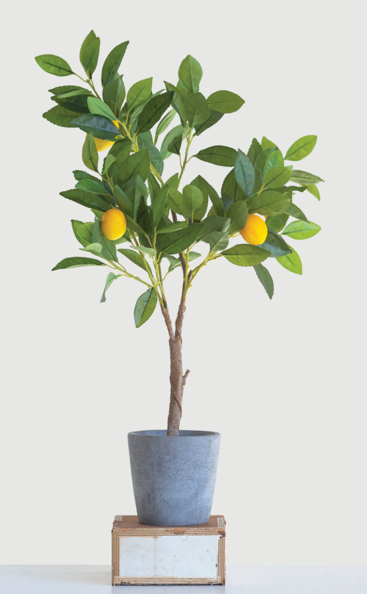 Faux Lemon Tree