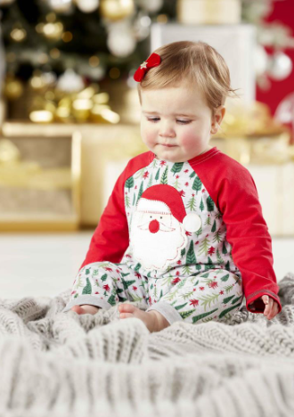 Santa Infant PJ Set