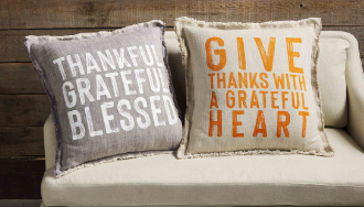 Thanksgiving Fringe Pillows