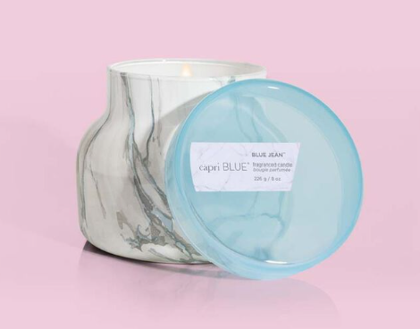 Capri Blue Blue Jean Modern Marble Petite Jar