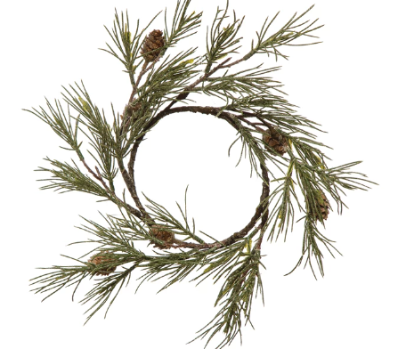 Faux Jack Pine Wreaths