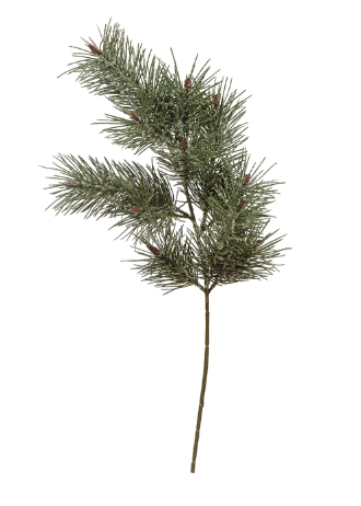 Frosty Faux White Pine Spray