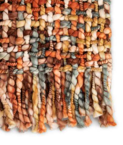 Terra-Cotta Woven Throw Blanket