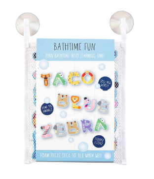 Alphabet Bath Stickable Set