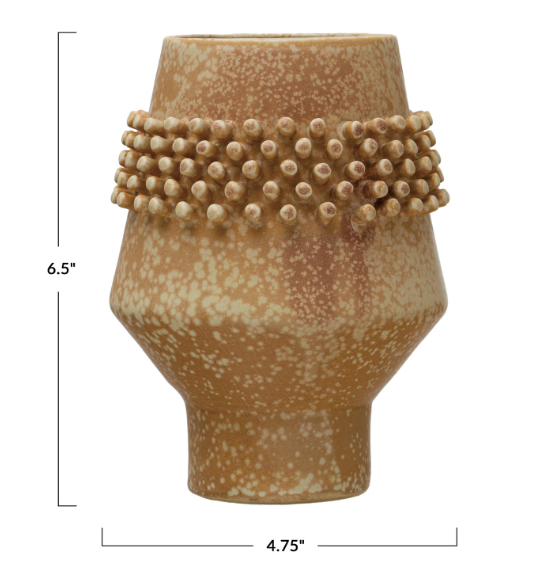 Raised Dot Terra-Cotta Vase
