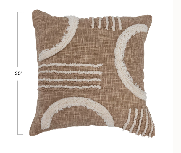 Geometric Tufted Pillow