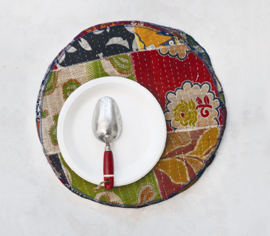 Round Kantha Placemat