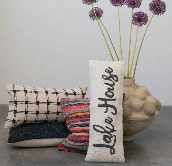 Recycled Chindi Pillow