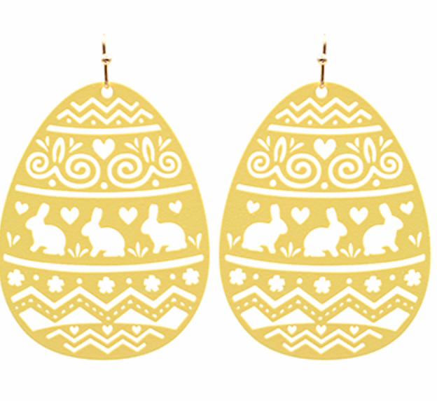 Easter Egg Filigree Earrings