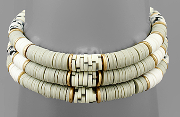 Multi Color Rubber Bead Bracelet