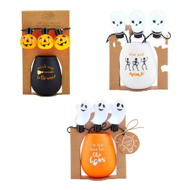 Halloween Wine Glass & Necklace Sets