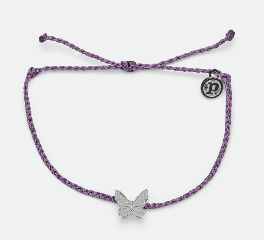 Butterfly in Flight Puravida Bracelet-Light Purple