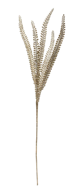 Gold Fern Frond Spray