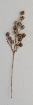 Champagne Glitter Pinecone Spray