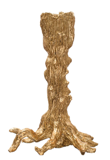Gold Tree Trunk Taper Holder