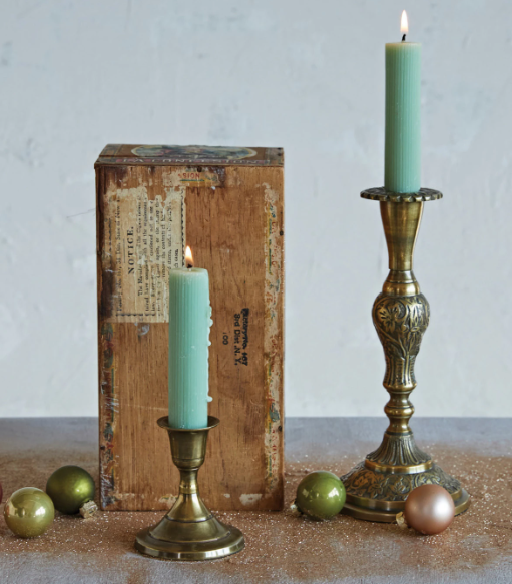 Antique Brass Taper Holders Kennedy Sue Gift & Home