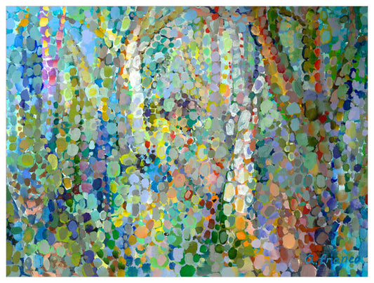 Abstract Woodland Wall Art