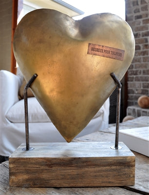 Metal Heart with Base