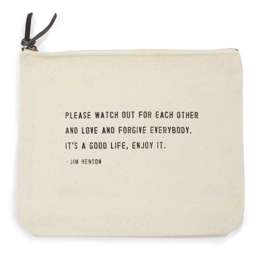Jim Henson Canvas Zip Bag