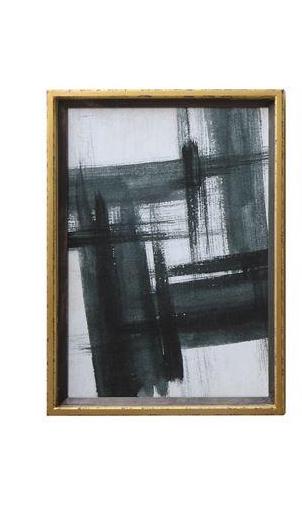 Deep Teal Abstract Wall Print