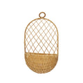 Hand-Woven Hanging Wicker Basket