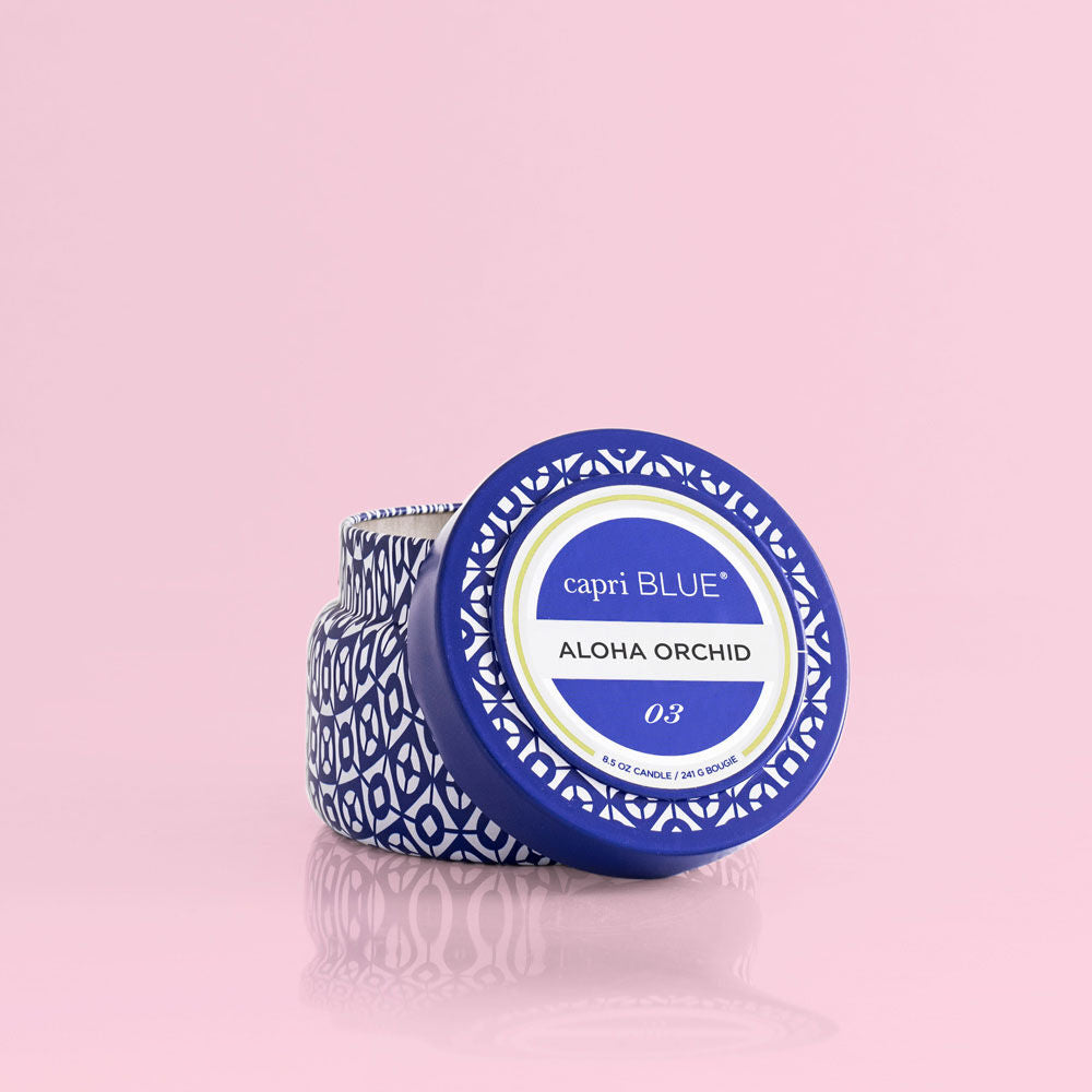 Capri Blue Aloha Orchid Printed Travel Tin