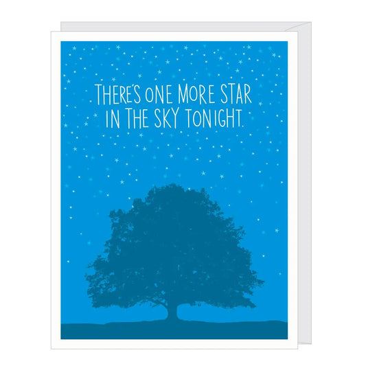 One More Star Sympathy Card