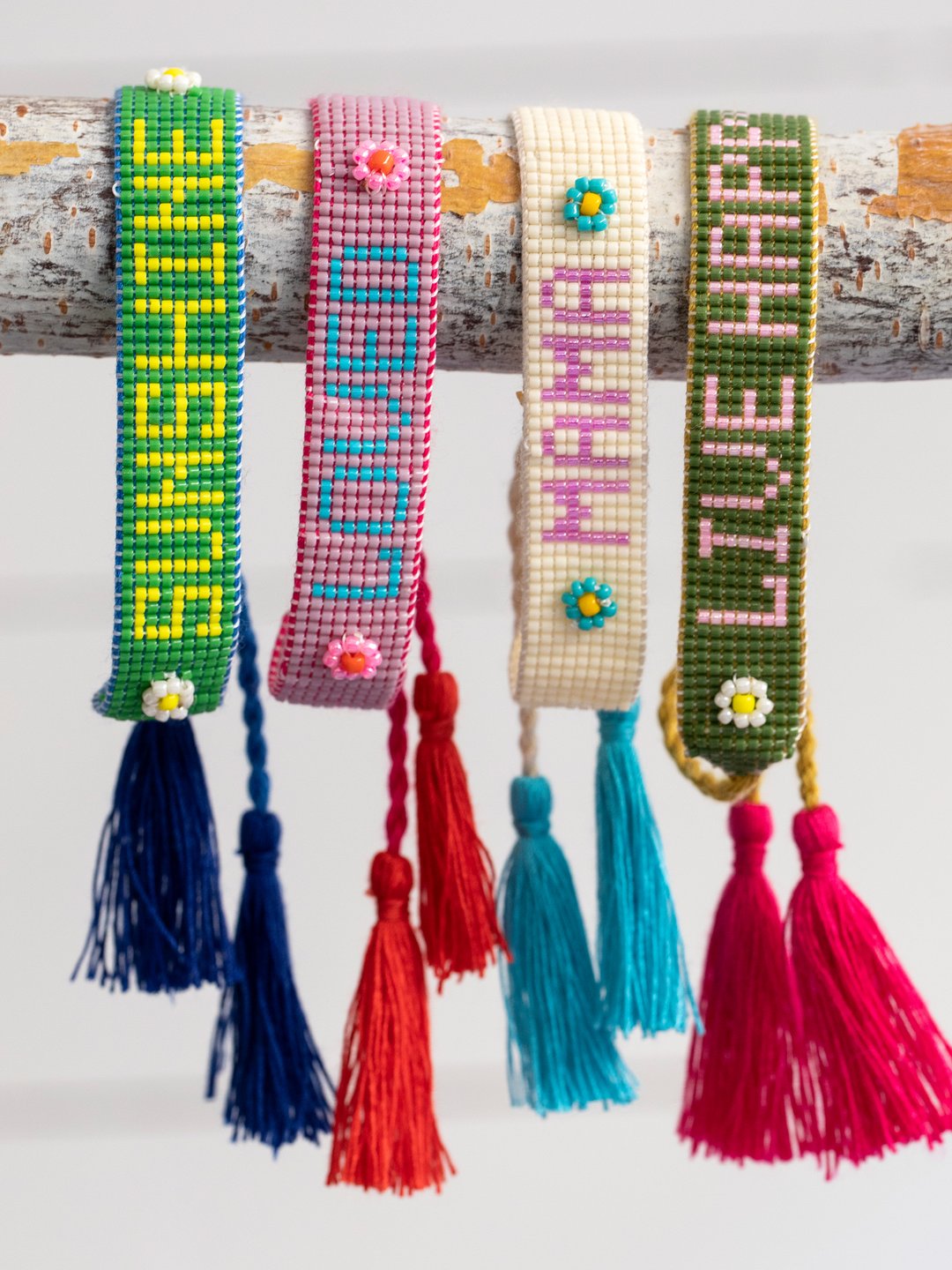 Love Beaded Word Bracelet