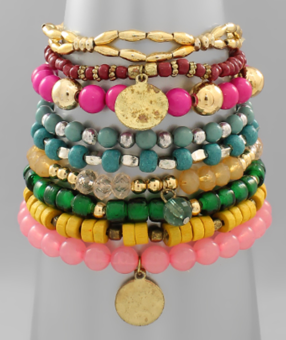 Boho Style Beaded Bracelet Set