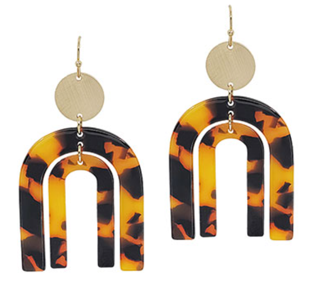 Double Arch Resin Earrings
