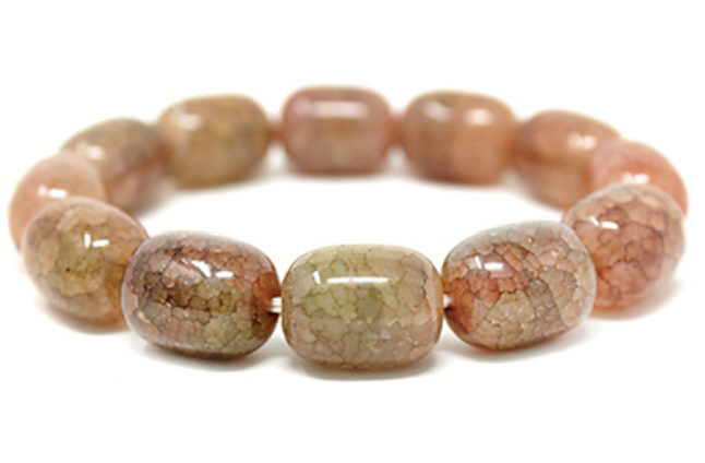 Cracked Stone Beaded Bracelet