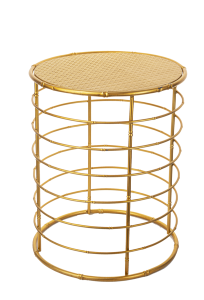Gold Faux Bamboo Table Set