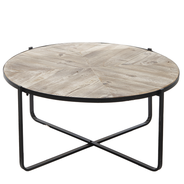 Whitewashed Reclaimed Wood Star Coffee Table