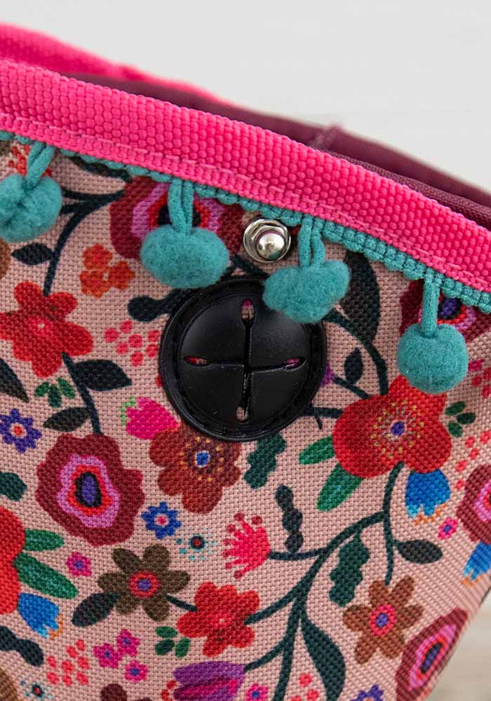 Blush Floral Car Cup Holder Organizer