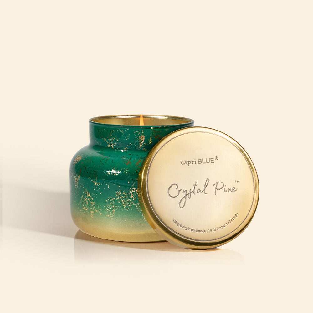 Capri Blue Crystal Pine Glimmer Signature Jar