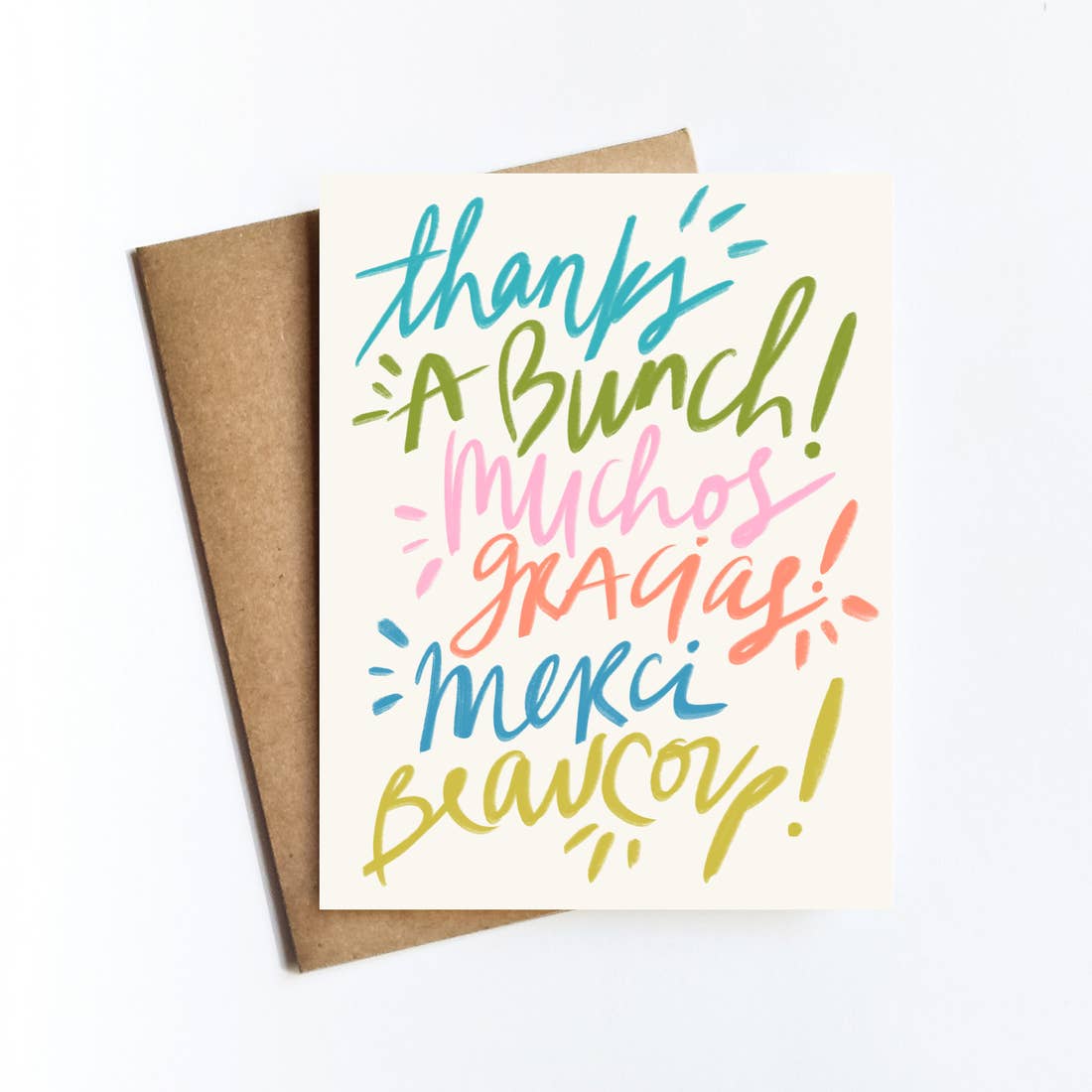 Thanks Gracias Merci Card