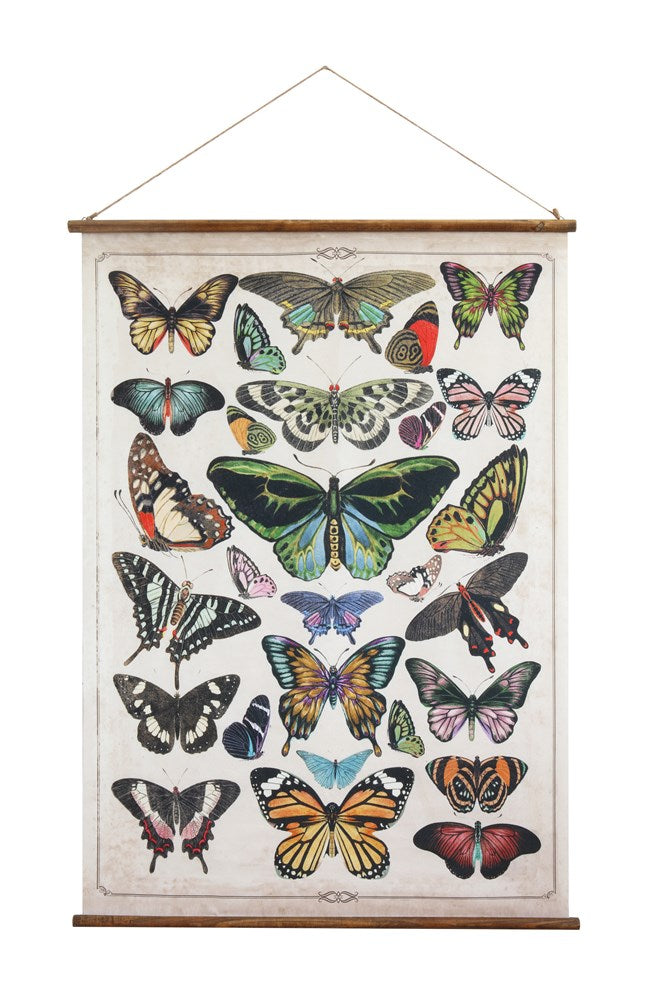 Butterflies Scroll Wall Décor